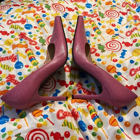 Aldo pink crocodile pattern pointed heels - Picture 6 of 7